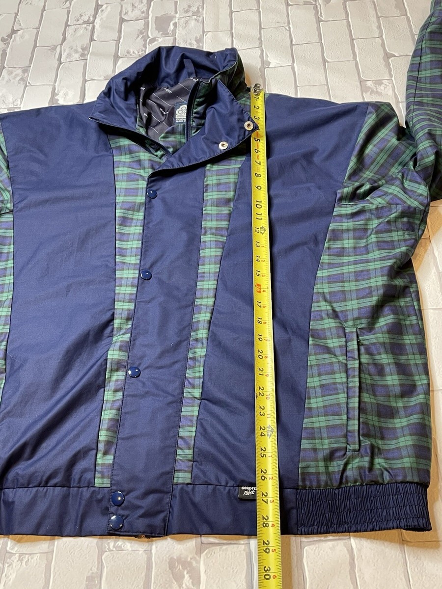 Vintage ProQuip Men's Golf Zip Jacket Tartan Plaid Gore Tex Vintage ProQuip Men's Golf Zip Jacket Tartan Plaid Gore Tex