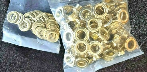 Goldene Ösen und Ösen für Banner 10 mm -- 200 Stück - 5£ Geschenk - Bild 7 von 7