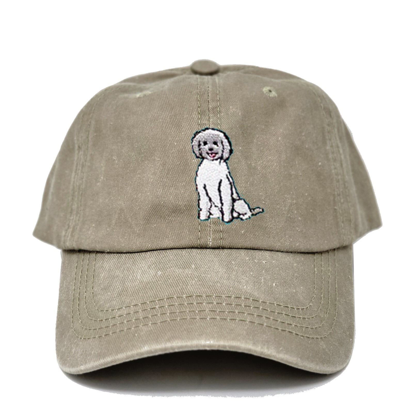Maltipoo dog embroidered dad hat, Maltese poodle dog embroidered ball cap