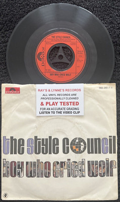 The Style Council - Boy Who Cried Wolf 7'' Vinyl IMPORT 1985 GETESTET EX/VG VIDEO
