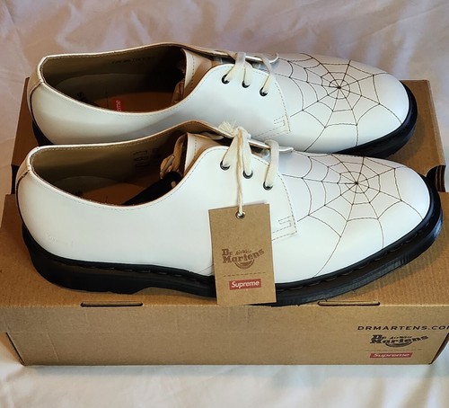 Supreme x Dr Martens Spiderweb 3-Eye - Mens Size 13 - White Black Dress  Shoes