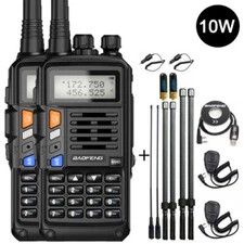 BAOFENG UV-S9 V/UHF TRI-BAND WALKIE TALKIE TWO WAY RADIO FM HAM LONG RANGE RADIO