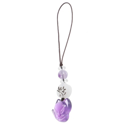Amethyst Fox Keychain Lovers Miss Cute Phone Strap Crystal Charm - 第 1/12 張圖片