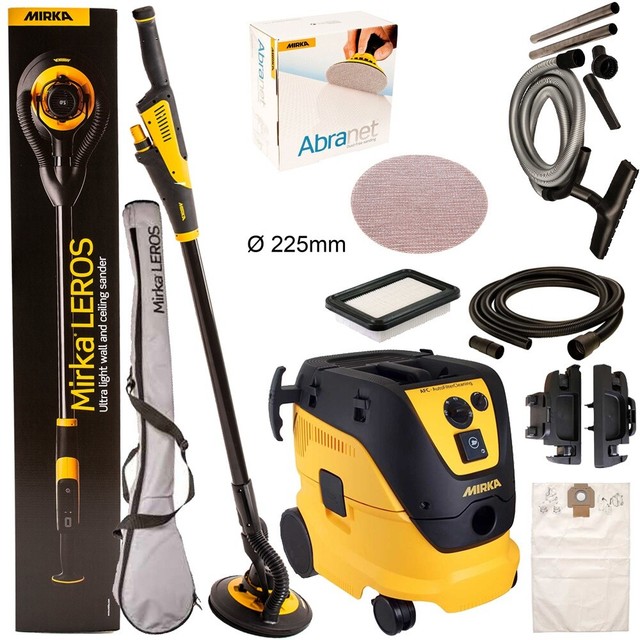 Mirka Leros Wall And Ceiling Sander Vacuum 1230 L Afc Kit1803cdmde