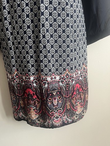 Lovedrobe Size 16 Shift Dress Blue Bohemian Hippie Work Office Summer Holiday - Picture 8 of 20