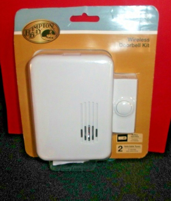 Hampton Bay Wireless Battery Operated Door Bell Kit With 1push Button