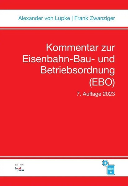 Kommentar Zur Eisenbahn-Bau- Und Betriebsordnung (Ebo) | LüPke (U. A.) | Deutsch-image