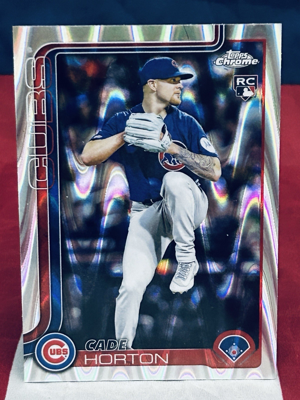 2025 Topps Chrome Update Cade Horton RC Rookie RayWave Refractor #USC63 Cubs