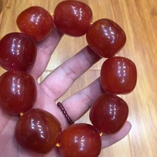 Resin Beeswax Bracelet Old Wax Beads Couple Jewelry Handmade Accessory 27x24mm