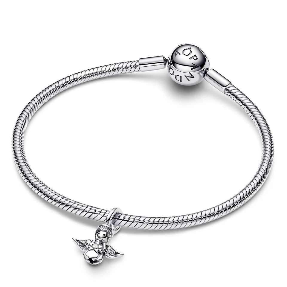 Pandora Charm In Argento Angelo Brillante 793598C01 - Immagine 3 di 4