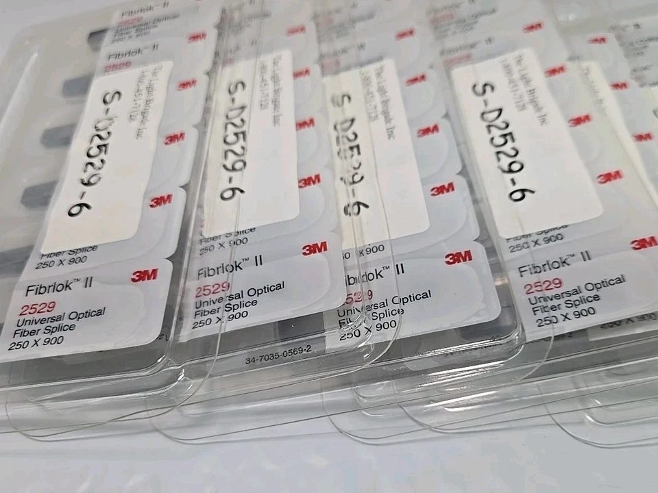 Lote de 59 - 3M FIBROK II 2529 Fiberlock Empalme de fibra óptica 250 x 900 Foto 2 de 3