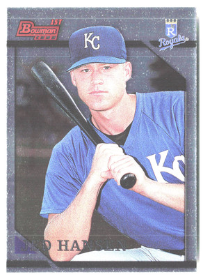 1996 Bowman Foil #300 Jed Hansen Kansas City Royals Rookie MM