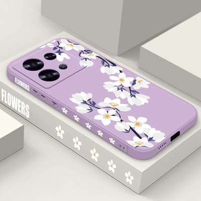For Xiaomi Redmi Note 14 Pro 13 12 14T Poco X6 TPU Flower Shockproof Case Cover