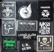 Lot of Punk Rock Patches 10 Sew On Gutter Punk Patches Uk Subs The Casualties 1