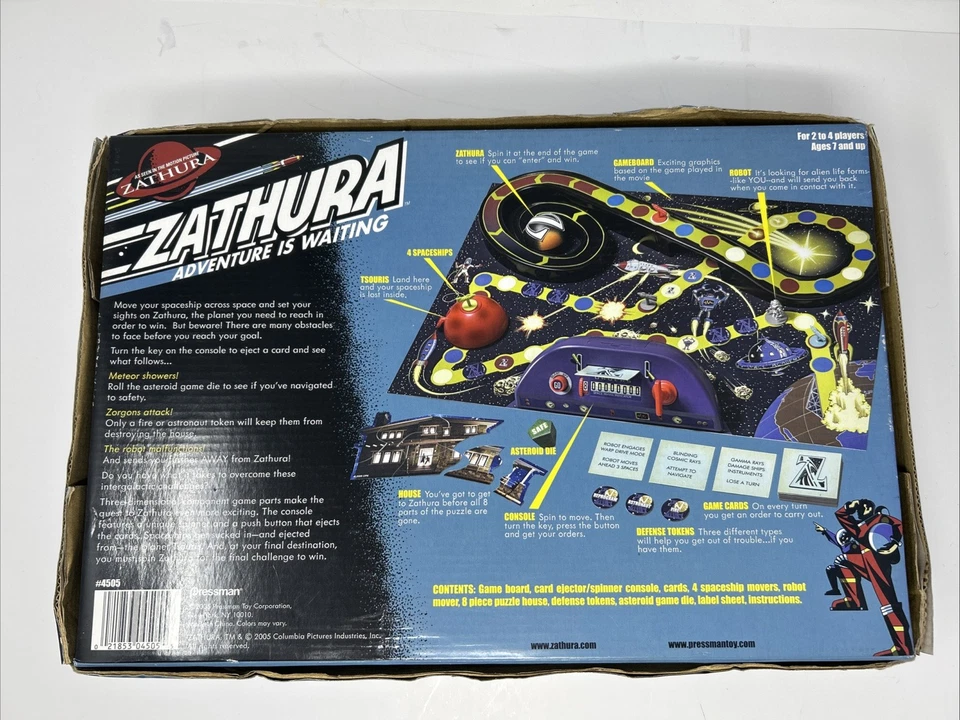 Zathura Adventure Is Waiting Board Game - 2005 Pressman - Missing Instructions - Image 2 of 4