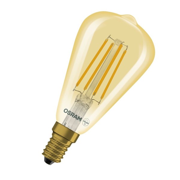 Osram E14 LED Vintage 1906 Edison Filament Lampe Dimmbar 4,8W Wie 32W 2200K Extr-image