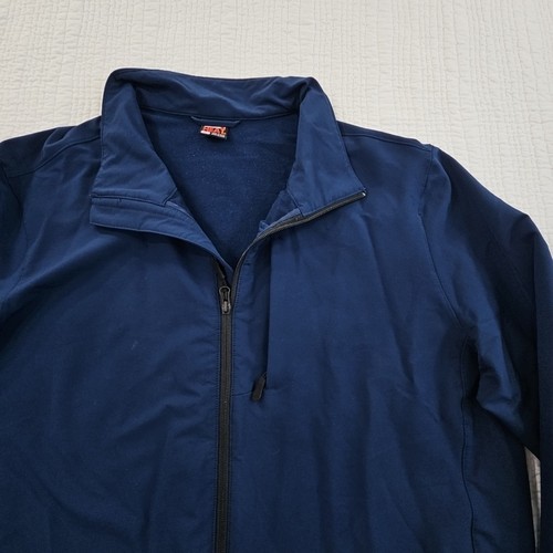 32 Degrees Heat Men's XL Navy Blue Full-Zip Jacket Windbreaker EUC Collared LN - Picture 3 of 15