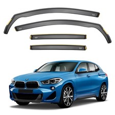 ISPEED Wind Deflectors for BMW X2 F39 2017-2023 4pc Set Visors Rain Guards