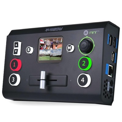 Mini Video Mixer Switcher with 4x 4K HDMI Inputs, Dual Outputs for Streaming