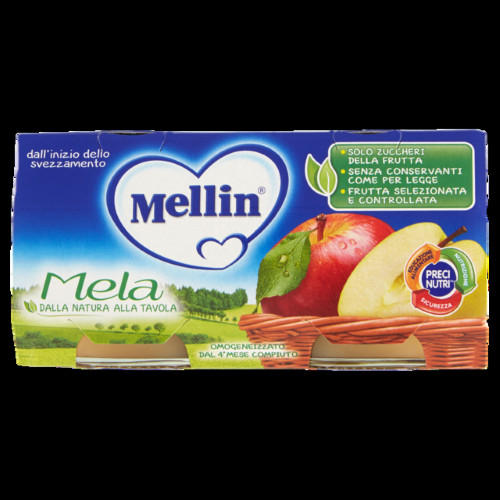 Mellin – Omogeneizzato Mela 2x100g Mellin