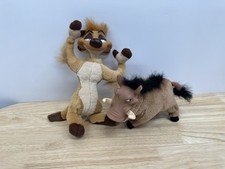 1994 Disney The Lion King PLUSH PUMBAA TIMON PLASTIC/Vinyl Head
