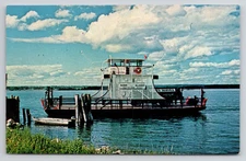 Sault Ste Marie MI Sugar Island Ferry St Marys River Postcard