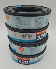 Diaper Genie Essentials Round Refill pack of 4/ Holds Up to 1180 Newborn Diapers
