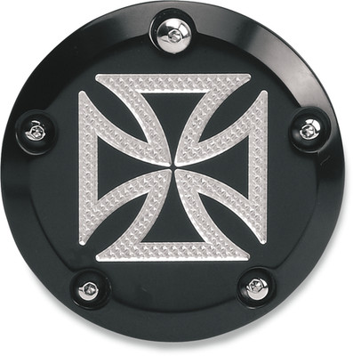 ACCUTRONIX - Points Cover Maltese Black Twin Cam | C1605-CB