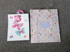 2x Bolsas Regalo Cumpleaños Mujer Niña Ladu Bonitas Rosa y Morado