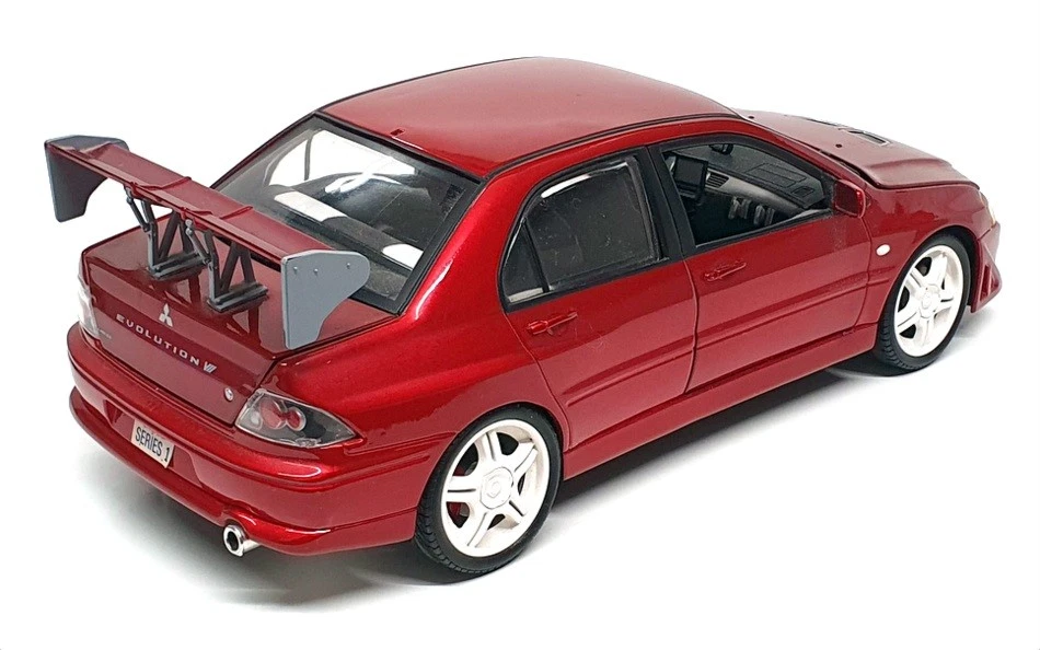 Ertl escala 1/18 Diecast DC12124G - Mitsubishi Evolution VII - Met Red Foto 2 de 4