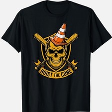 Hoist The Cone Graphic Tee – Trending Baseball Meme Shirt for Fans