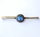Morpho Wing Bar Brooch Antique Art Deco Sterling Silver Butterfly Jewelry