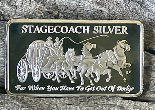 New Listing💥Stagecoach Silver 💥1 oz Divided Bar