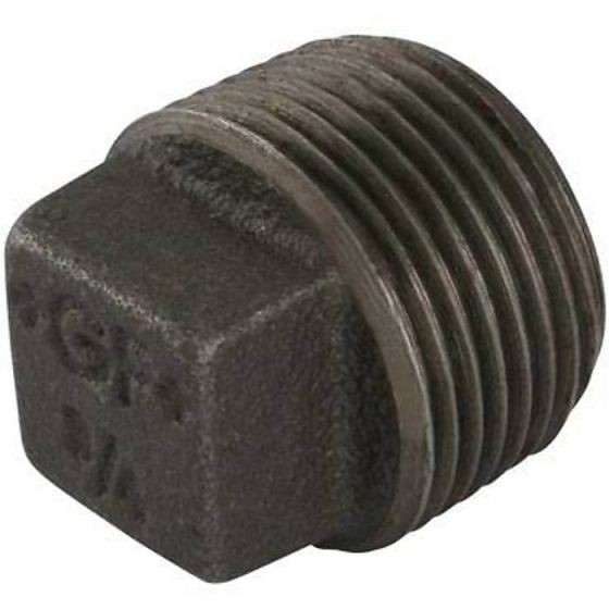 Square Headed Plug 2""  BSP - Malleable Iron