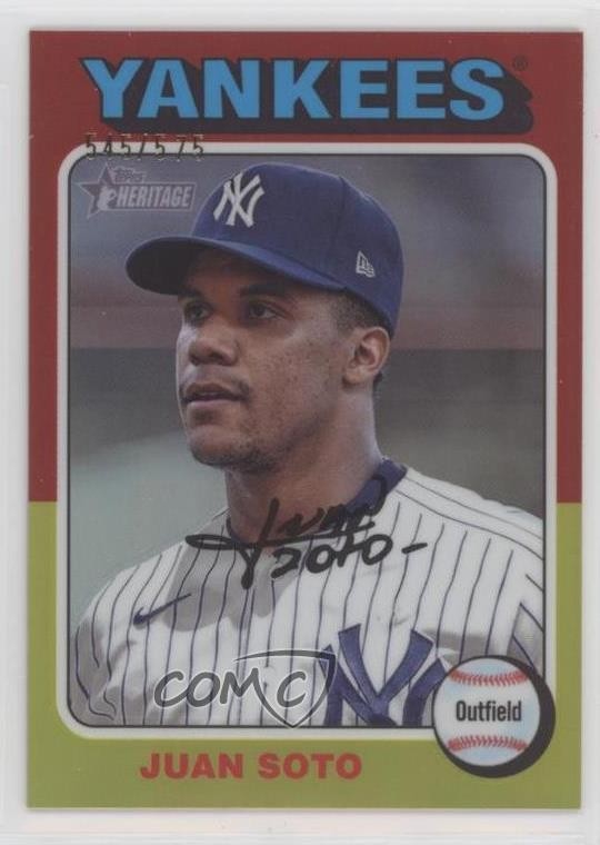 2024 Topps Heritage Chrome Refractor 545/575 Juan Soto #143 1bi0