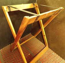 GenWare Acacia Wood Butler Tray Stand