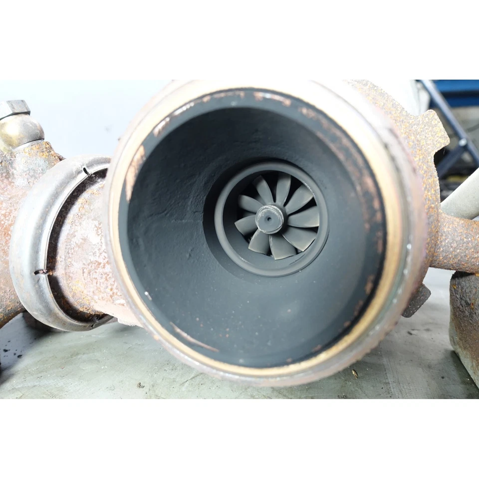 Conjunto de turbocompresor diésel BMW F15 X5 35d F10 535d 740d N57 dañado 14-18 OEM Foto 2 de 4