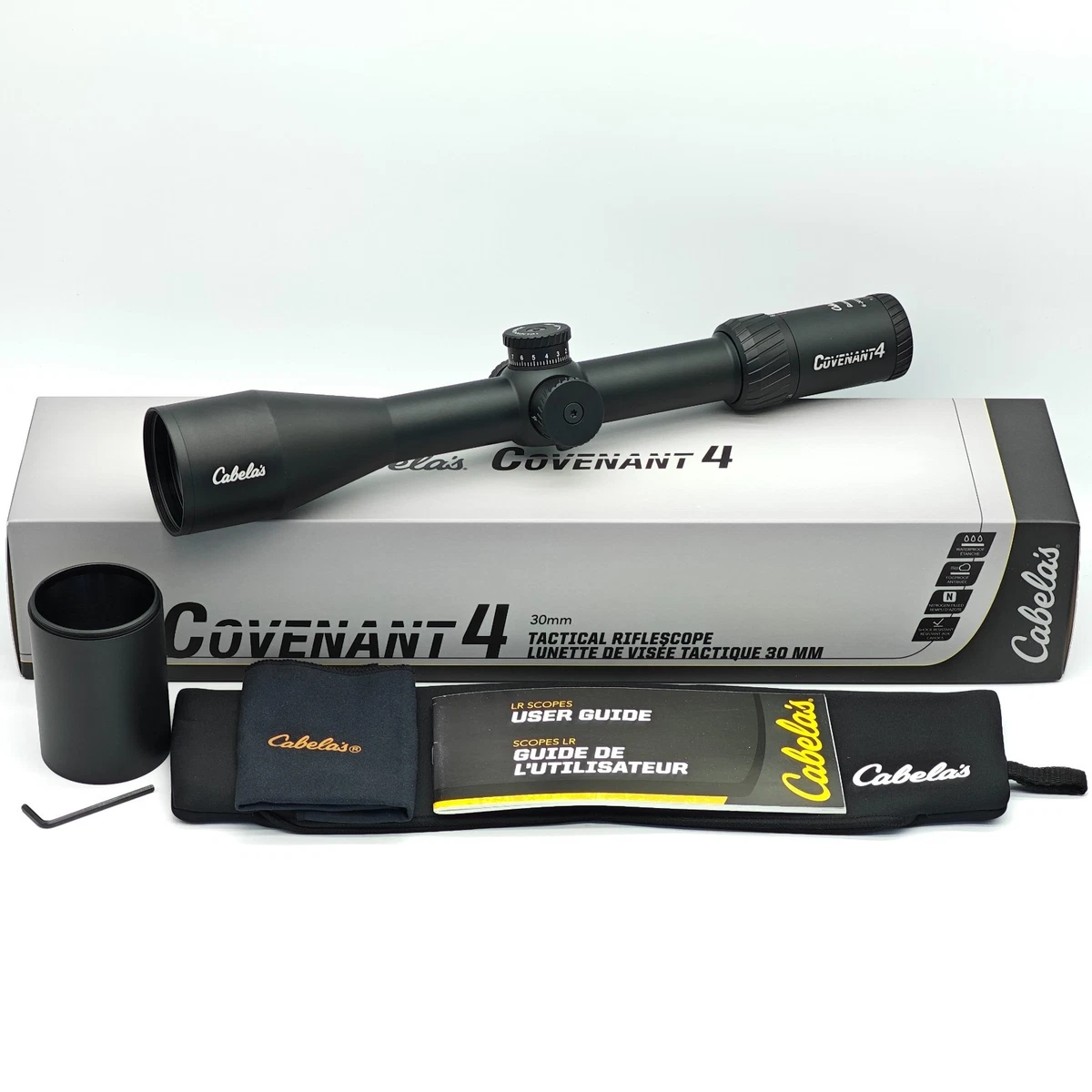 実物 Cabela's Covenant 4 6-24x50 FFPスコープ Cabela's Covenant 4 Tactical 6-24x50 FFP Riflescope for Hunting