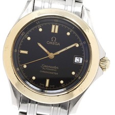 OMEGA Seamaster120 2401.50 YG bezel date black Dial Automatic Men's Watch 922232