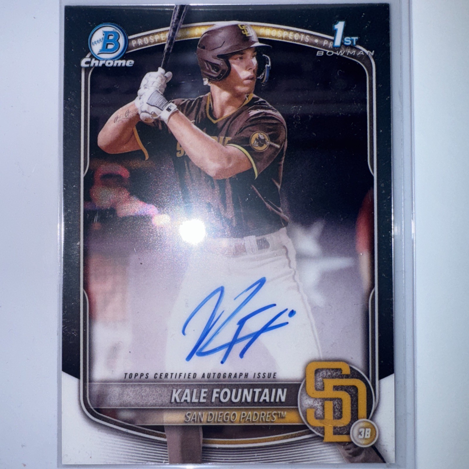 2025 Bowman Chrome - Prospect Autographs Kale Fountain #CPA-KFO (AU, RC)