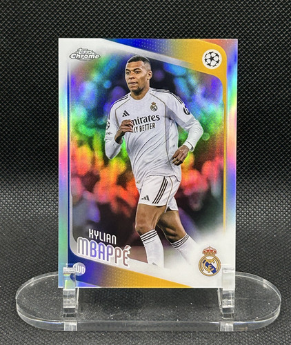 2025-26 Topps Chrome UEFA Club Competitions Kylian Mbappé Refractor #112