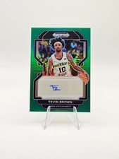 Tevin Brown 2022 Panini Prizm Draft Picks RC Auto Green #DP- TBR Murray State