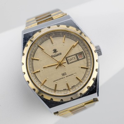 Rouan 360 Unbreakable Mainsprings Wind-up Analog Men's Watch Sz. 7''