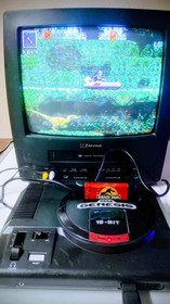 Sega Genesis Model 1 Video Game Console 1601 & Jurasic Park game Tested & Works!