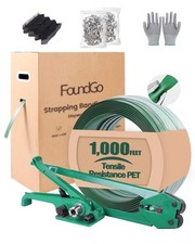 FoundGo PET Banding Strapping Kit for Heavy Duty Tough Pallet Packaging Strap...