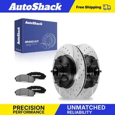 Front Drilled Slotted Brake Rotors Ceramic Pads for 2003-2009 Ford Ranger