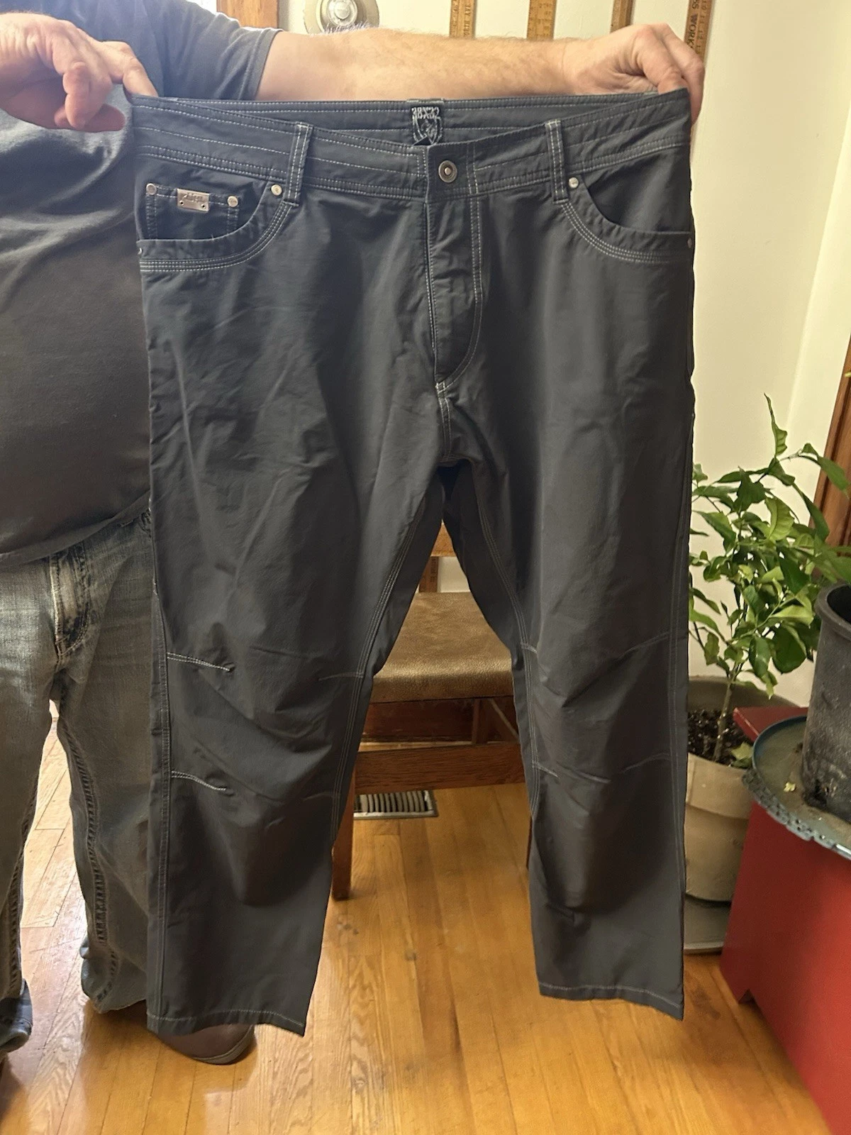 Kuhl Pants Mens 38X32 Lightweight Hiking Utility Pant Stretch Outdoor Grey