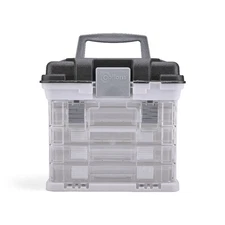 Small White and Gray Storage Rack Organizer 11x10x7.25 Inches Shelving Unit