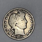 1915 Barber Half Dollar 50c Low Mintage