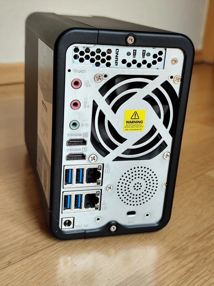 QNAP NAS TS-253Be inkl. QM2-2P-244A und 512 GB HP SSD EX920, gebraucht - Bild 3 von 4